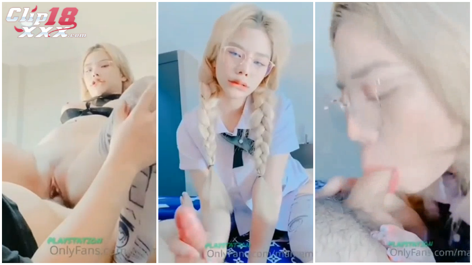 คลิปหลุด Onlyfan mamemm1 น้องมีมี่สาวแว่นหีสวย นั่งแหวกหีโชว์นมเงี่ยนๆแล้วดูดควยอย่างเสียว ขึ้นขย่มโยกควยเย่อหีกระทุ้งหนักใส่ไม่ยั้งล่อกันจนน้ำเงี่ยนแตก